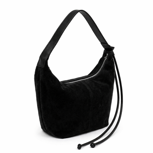 Cartera Hobo Medialuna Mujer Poligamuza Nicoletta