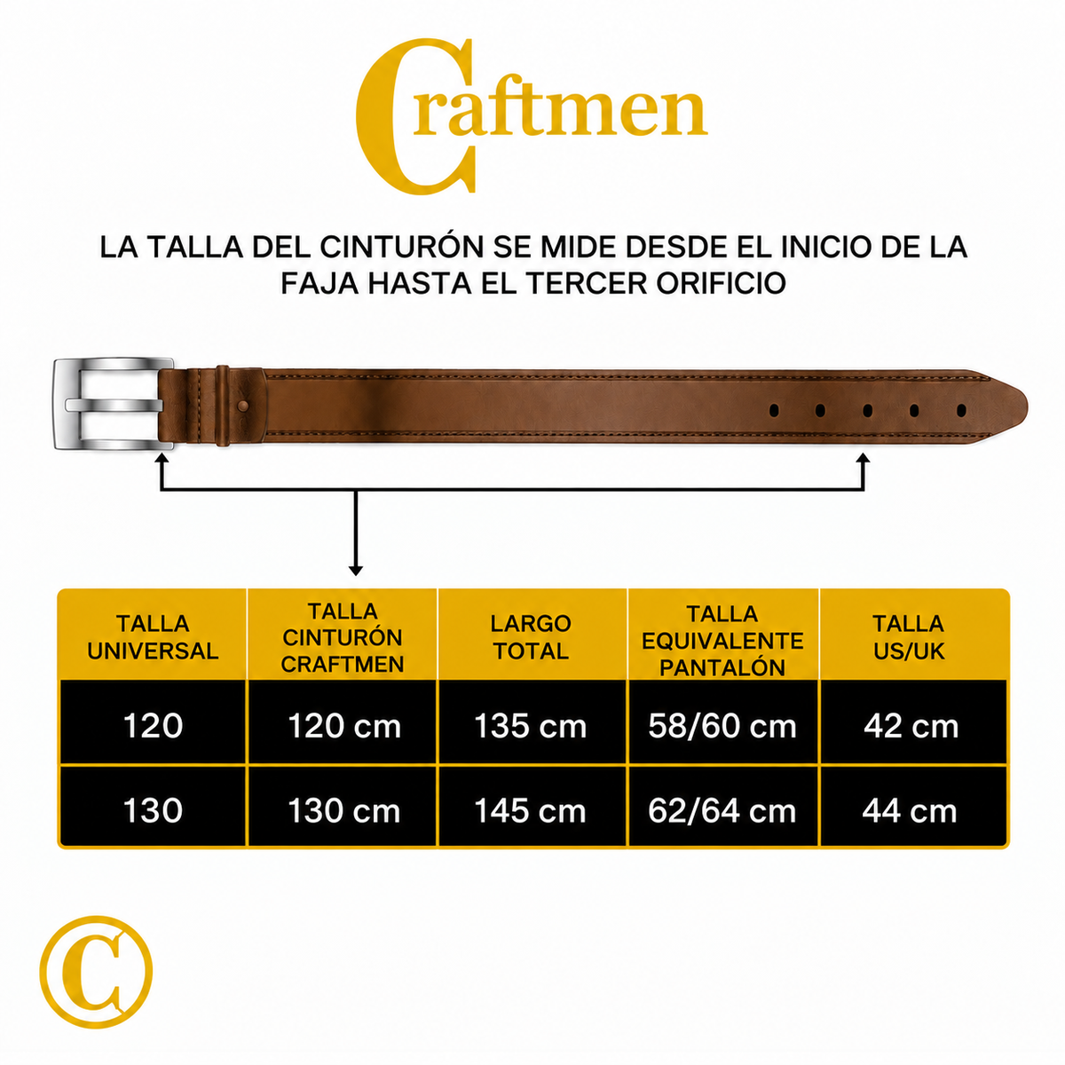 Cinturón Cuero Formal Cafè ZEROHOLE AUTOMATICO