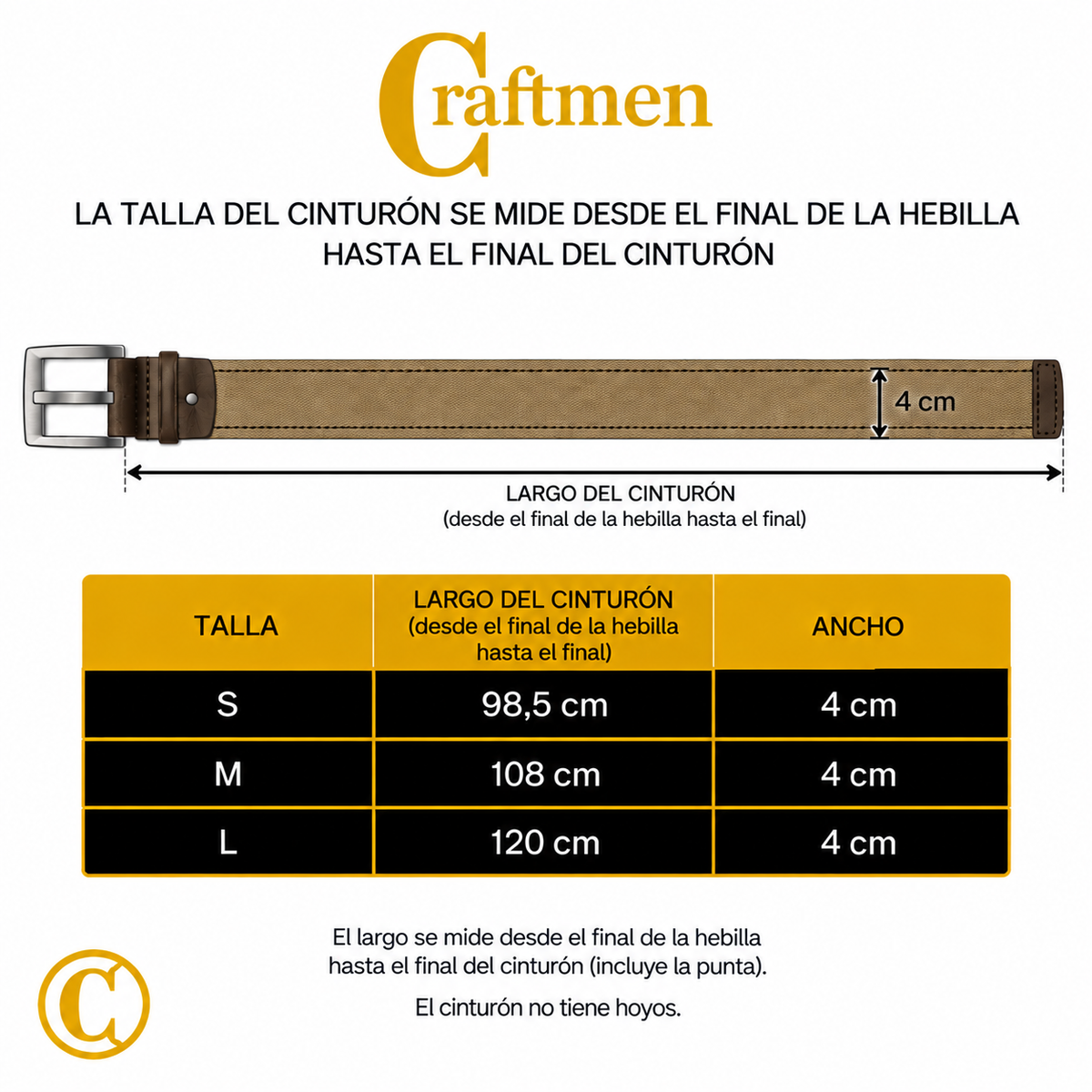 Cinturón Algodón-Cuero Original Gris Reata