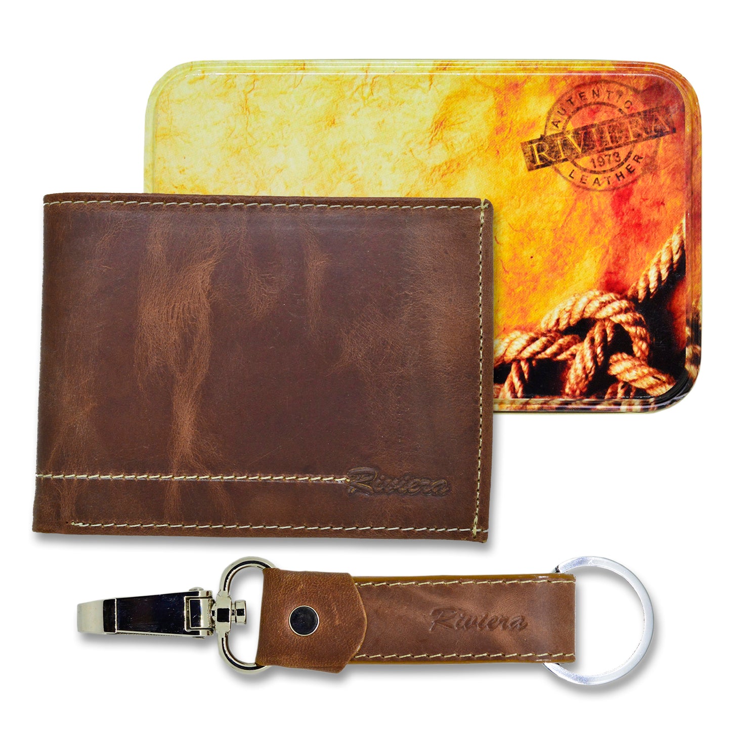 Pack Hombre billetera y llavero Mánchester