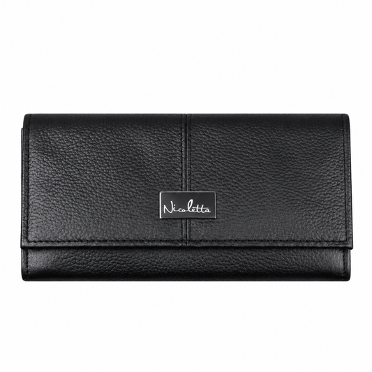 Billetera cuero genuino Madison