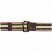 Cinturón Algodón-Cuero Original Beige-Azul Reata