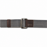 Cinturón Algodón-Cuero Original Beige-Azul Reata
