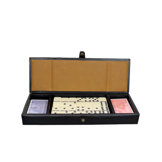 Juego Dominó y Naipes Caja