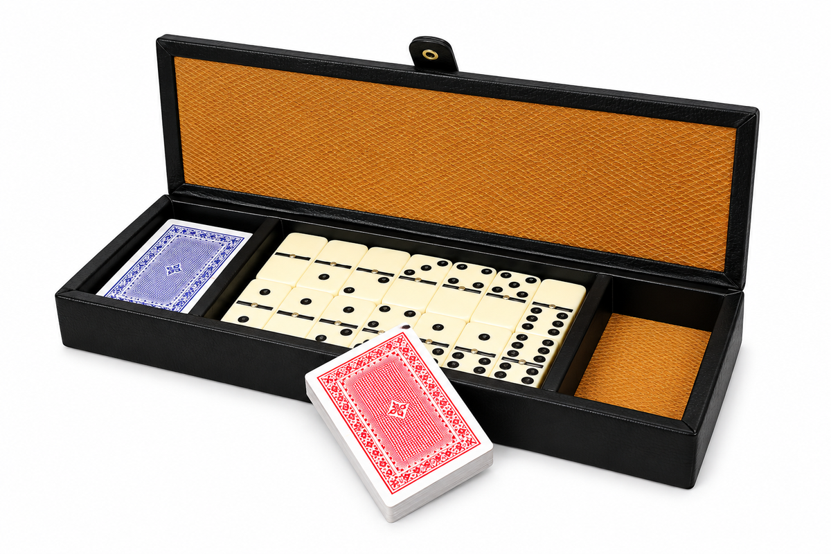 Juego Dominó y Naipes Caja