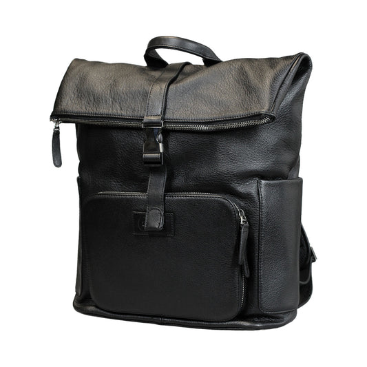 Mochila cuero original Belfast Negro