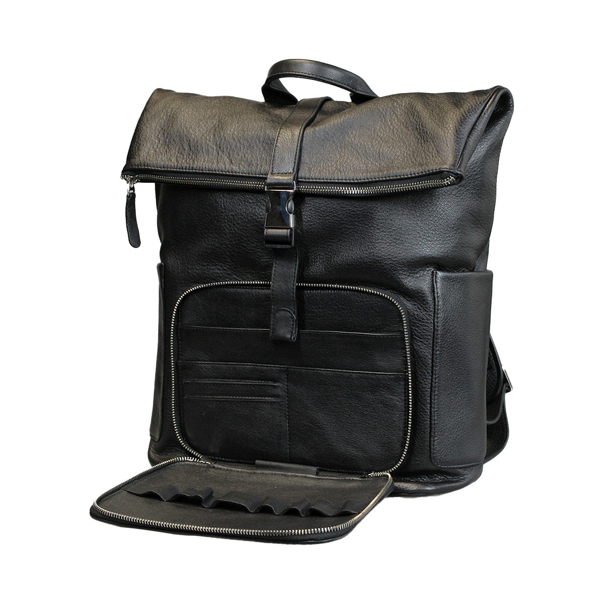 Mochila cuero original Belfast Negro