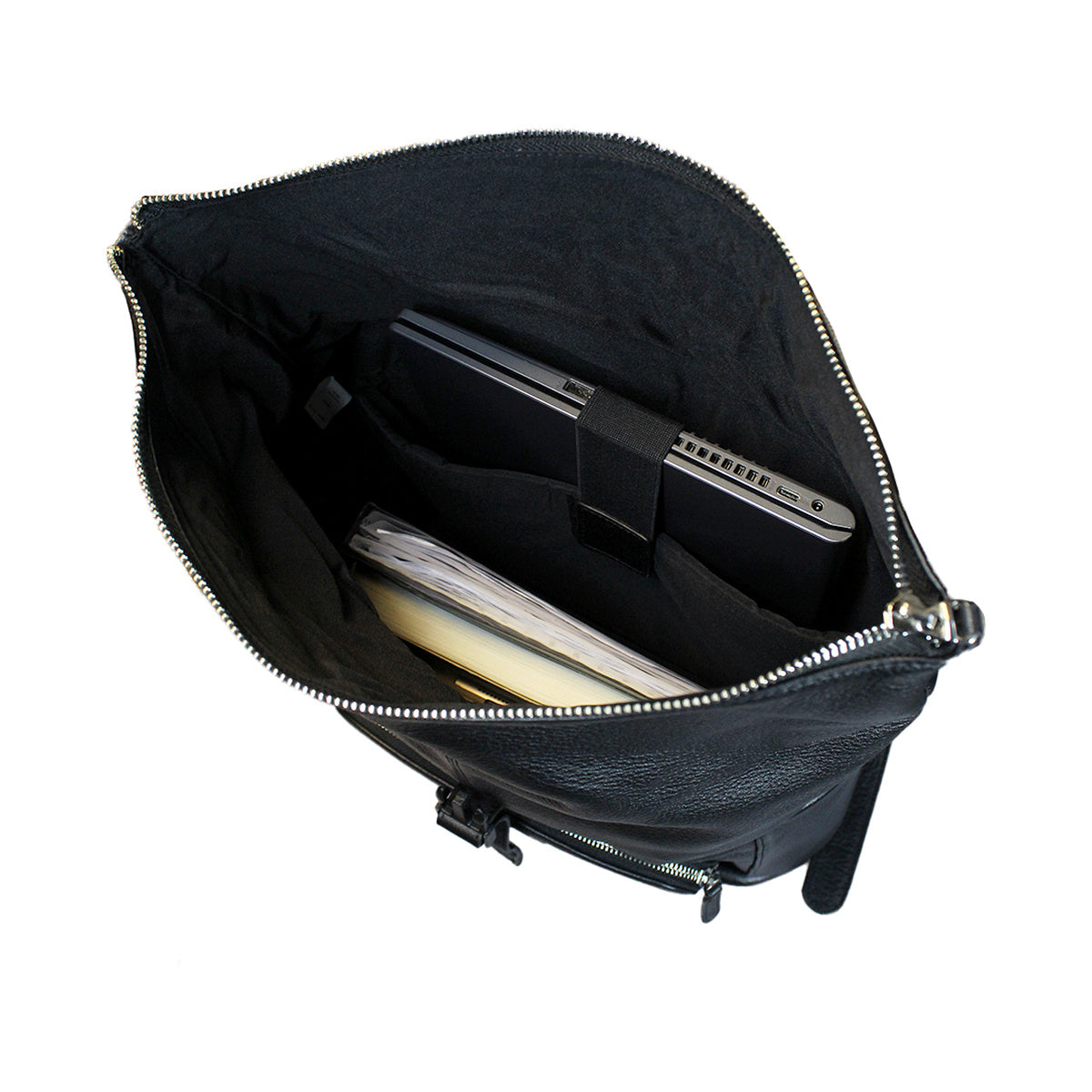 Mochila cuero original Belfast Negro