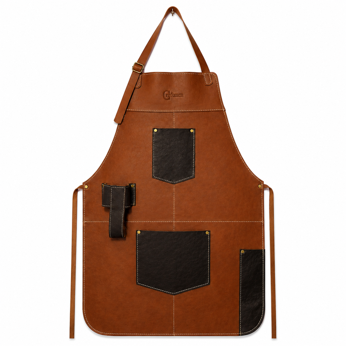 Pechera Ramsey cuero café claro genuino