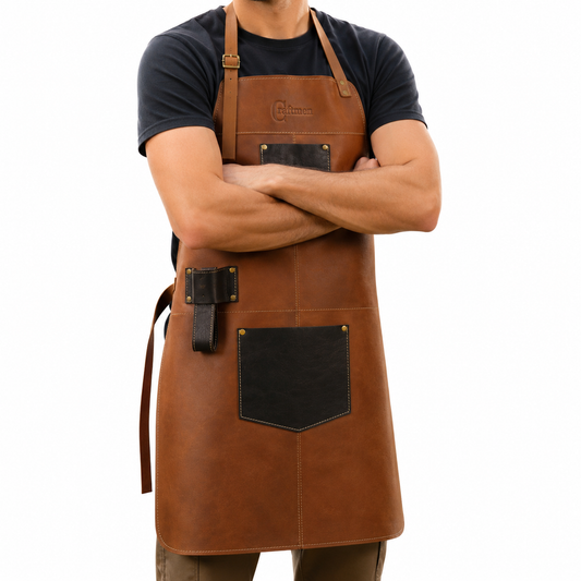 Pechera Ramsey cuero café claro genuino