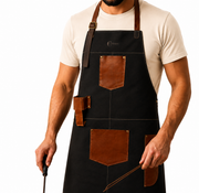 Pechera Ramsey café oscuro cuero genuino