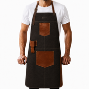 Pechera Ramsey café oscuro cuero genuino