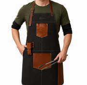 Pechera Ramsey café oscuro cuero genuino