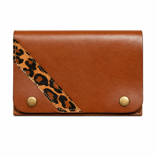 Tabaquera "Leopardo" Cuero Genuino