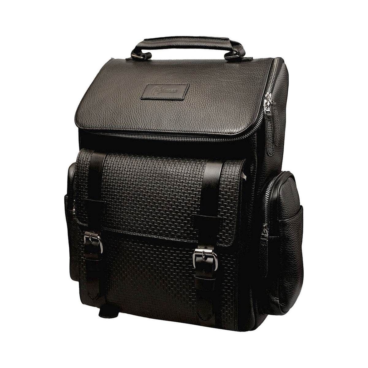Mochila cuero original Insignia Negro