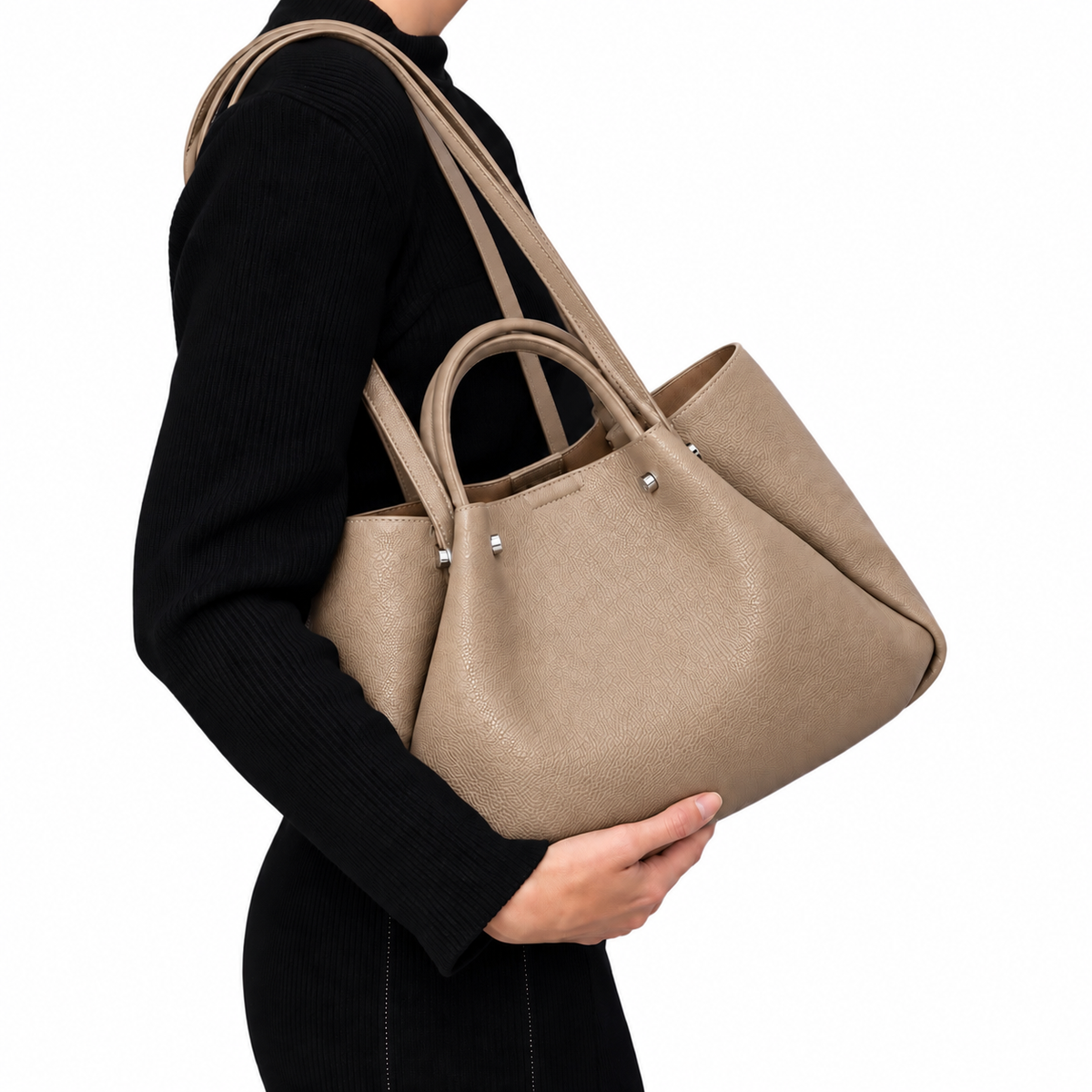 Cartera Positana Mujer Nicoletta Beige