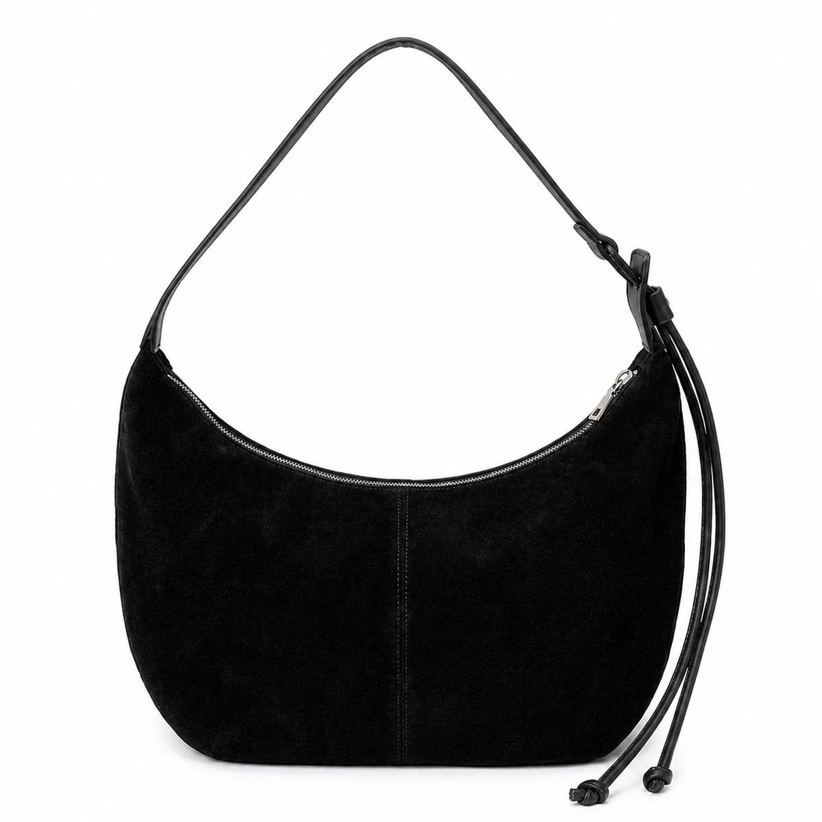 Cartera Hobo Medialuna Mujer Poligamuza Nicoletta