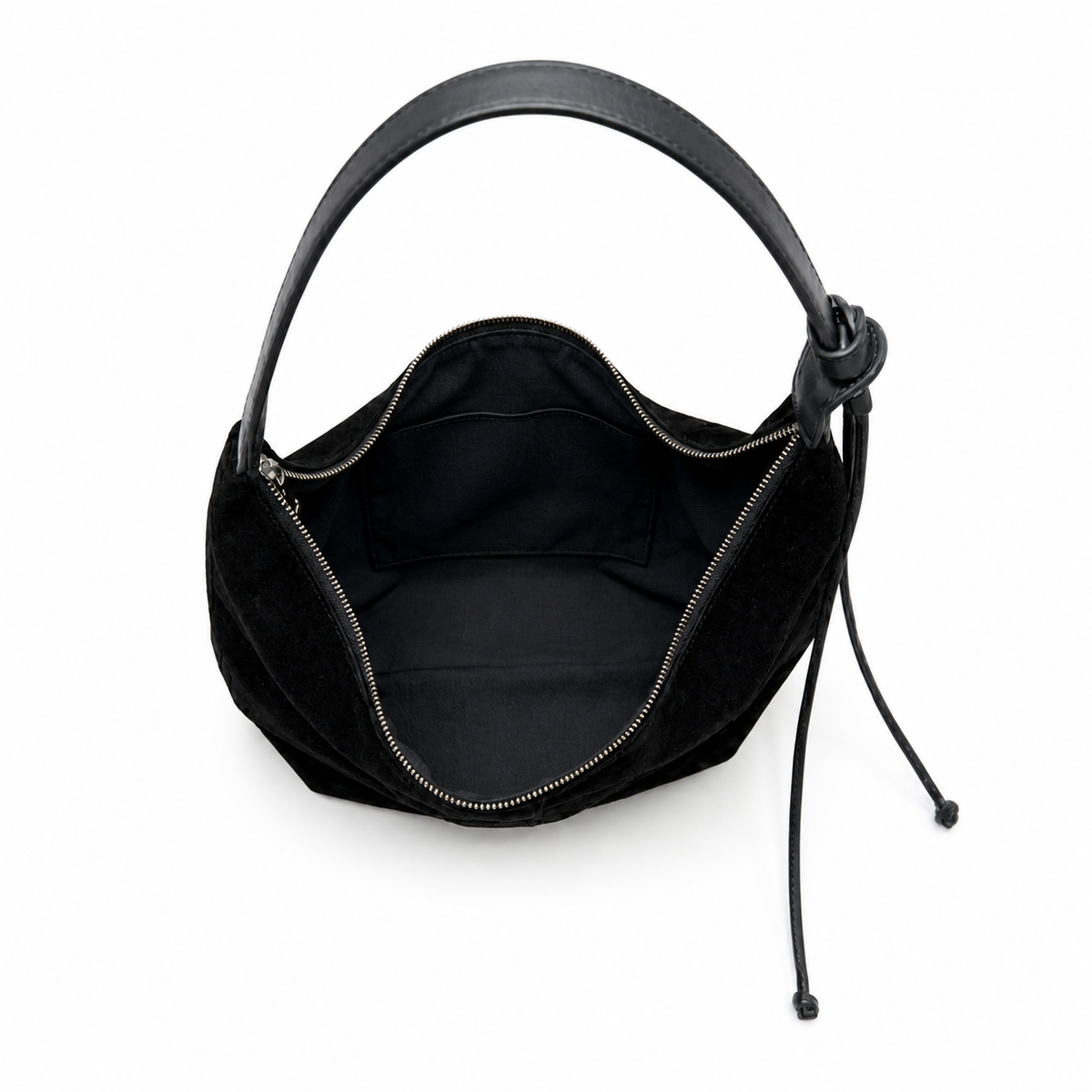 Cartera Hobo Medialuna Mujer Poligamuza Nicoletta