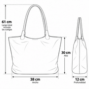 Cartera Tote Cordon Mujer Poligamuza Nicoletta Marron