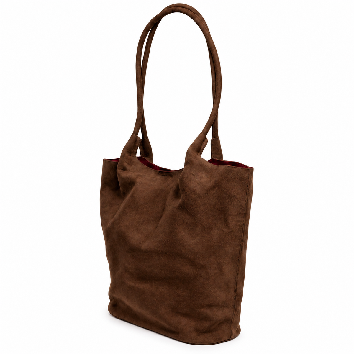 Cartera Tote Cordon Mujer Poligamuza Nicoletta Marron