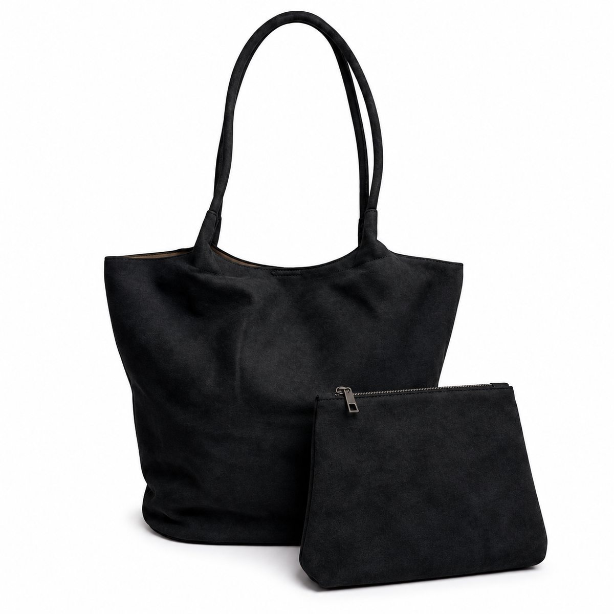 Cartera Tote Cordon Mujer Poligamuza Nicoletta Negro