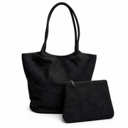 Cartera Tote Cordon Mujer Poligamuza Nicoletta Negro