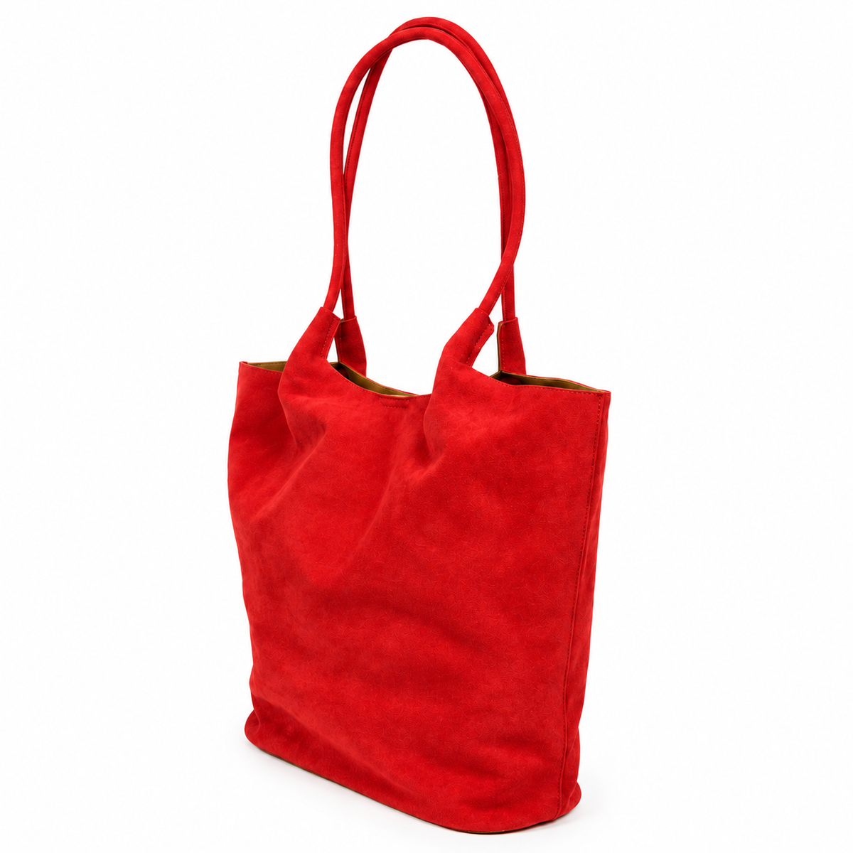 Cartera Tote Cordon Mujer Poligamuza Nicoletta Rojo