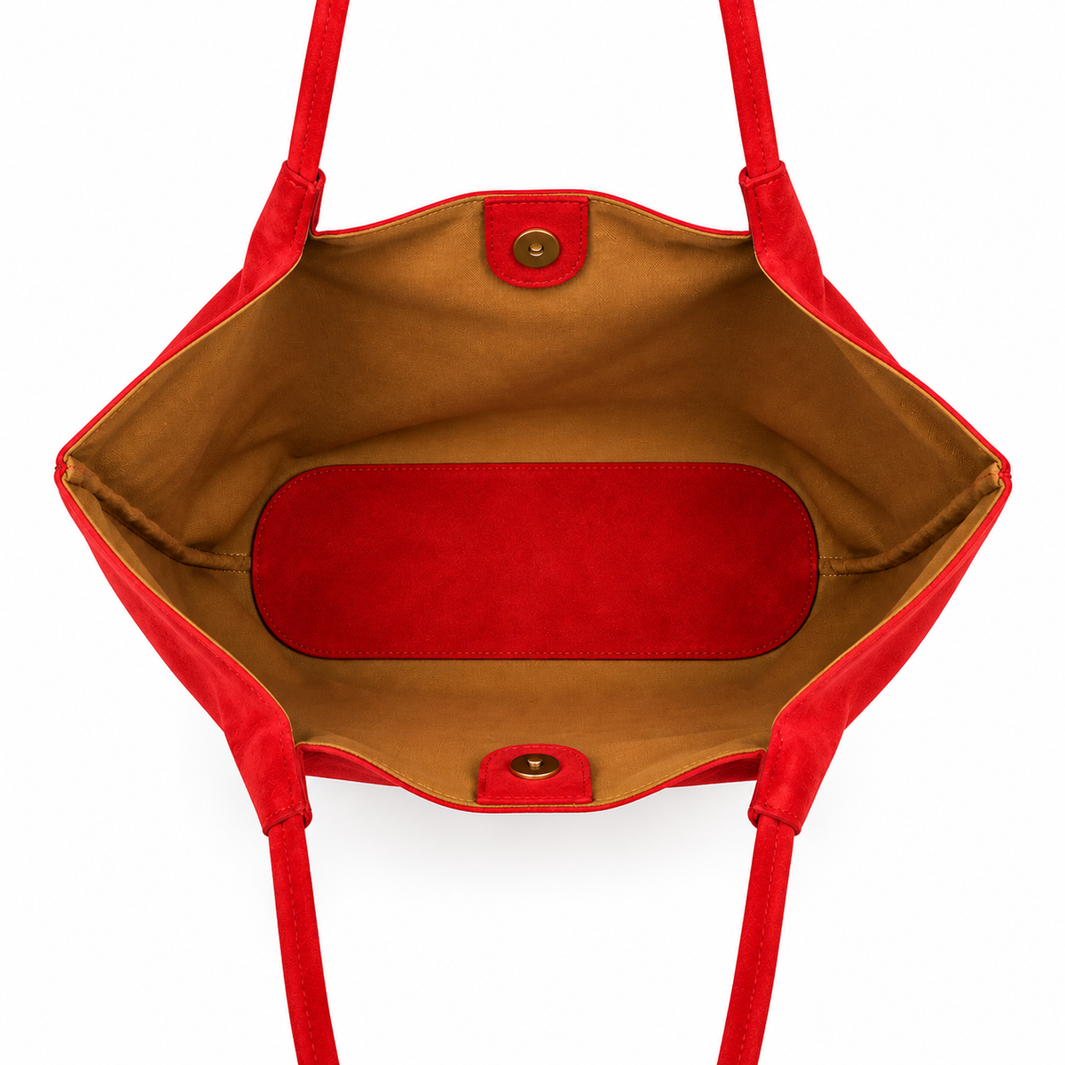 Cartera Tote Cordon Mujer Poligamuza Nicoletta Rojo