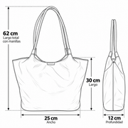 Cartera Tote Iman Mujer Polipiel Nicoletta Negro