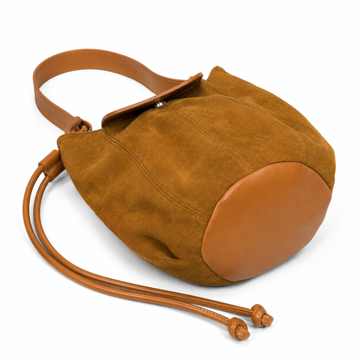 Cartera Crossbody Solapa Mujer Poligamuza Nicoletta Camel