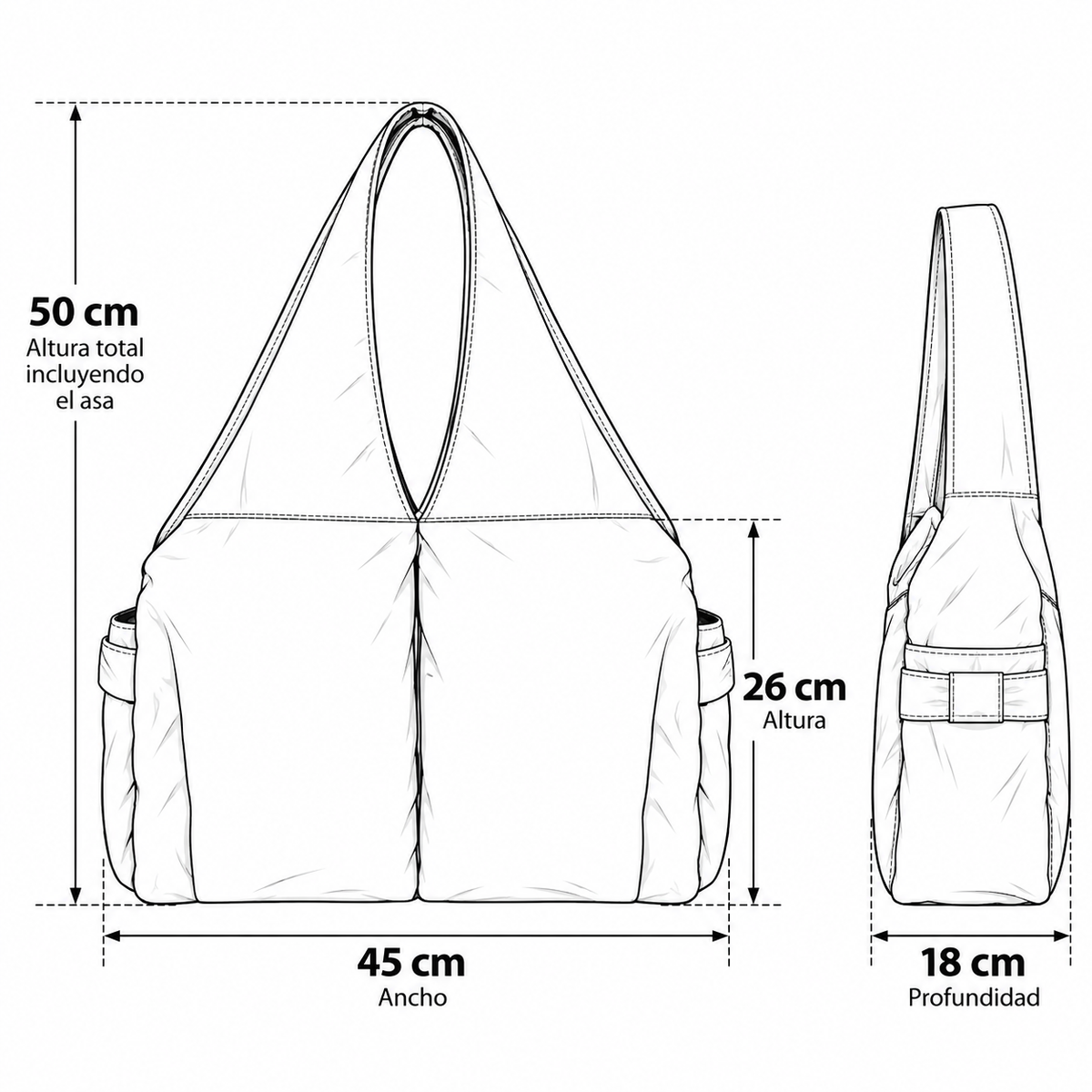 Bolso Deportivo "Move" Celeste
