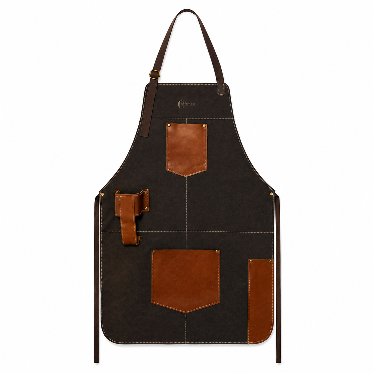 Pechera Ramsey café oscuro cuero genuino